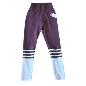 Abs2b soccer mesh full scrunch small high rise V band NWT Eggplant